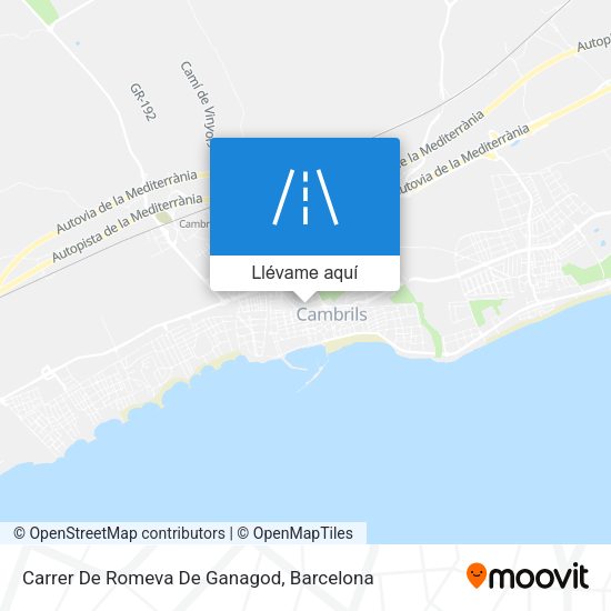 Mapa Carrer De Romeva De Ganagod