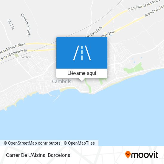 Mapa Carrer De L'Alzina