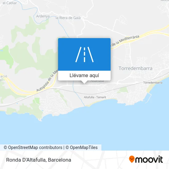 Mapa Ronda D'Altafulla