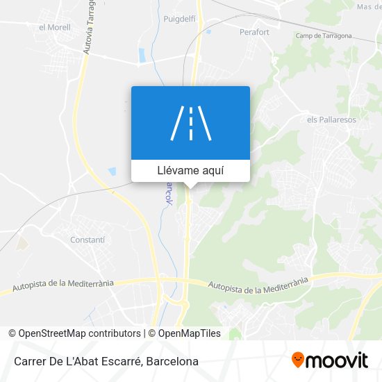 Mapa Carrer De L'Abat Escarré