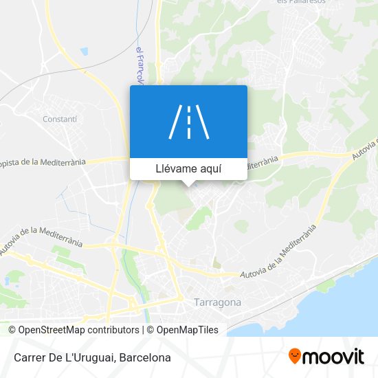 Mapa Carrer De L'Uruguai