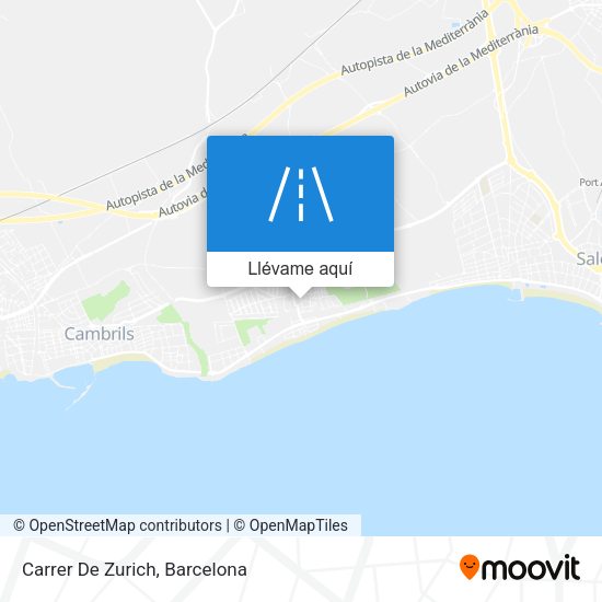 Mapa Carrer De Zurich