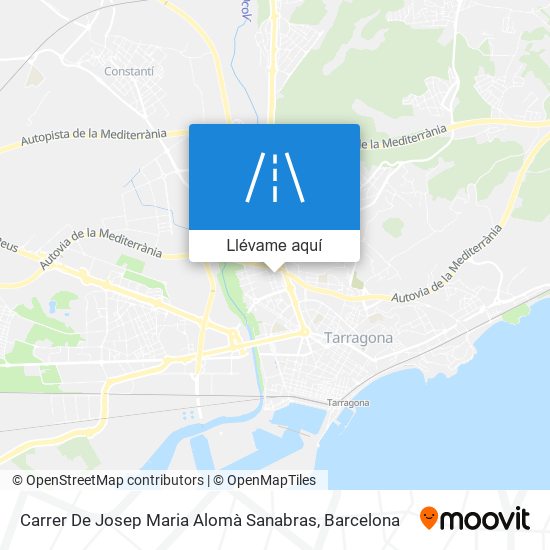 Mapa Carrer De Josep Maria Alomà Sanabras