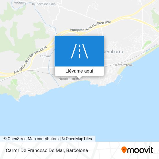 Mapa Carrer De Francesc De Mar
