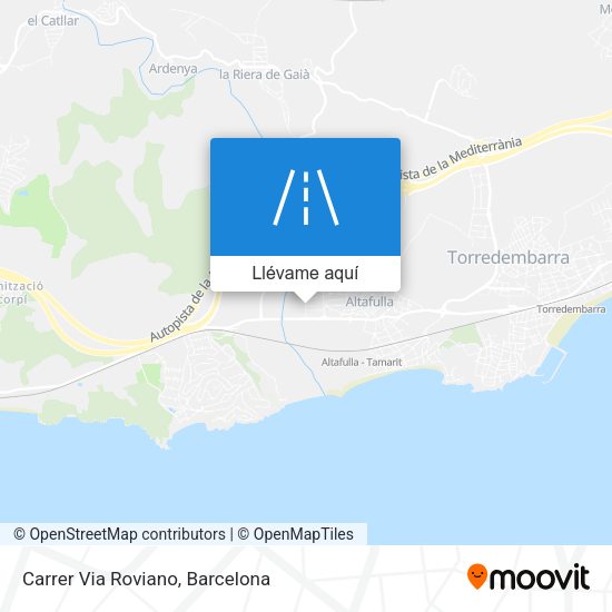 Mapa Carrer Via Roviano