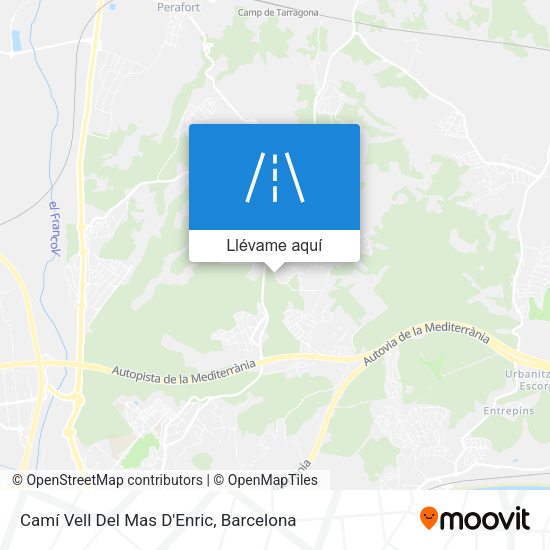 Mapa Camí Vell Del Mas D'Enric