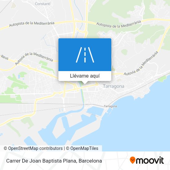 Mapa Carrer De Joan Baptista Plana