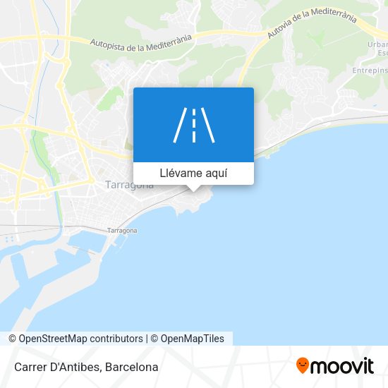 Mapa Carrer D'Antibes