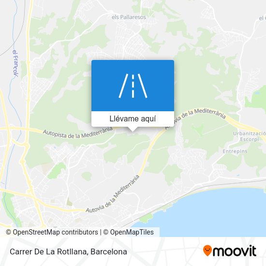 Mapa Carrer De La Rotllana