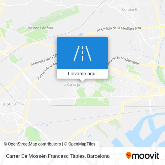 Mapa Carrer De Mossèn Francesc Tàpies