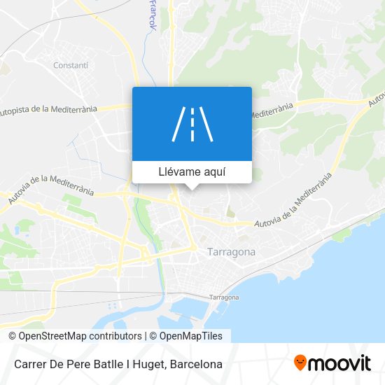 Mapa Carrer De Pere Batlle I Huget