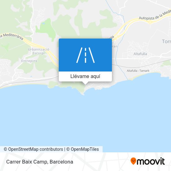 Mapa Carrer Baix Camp