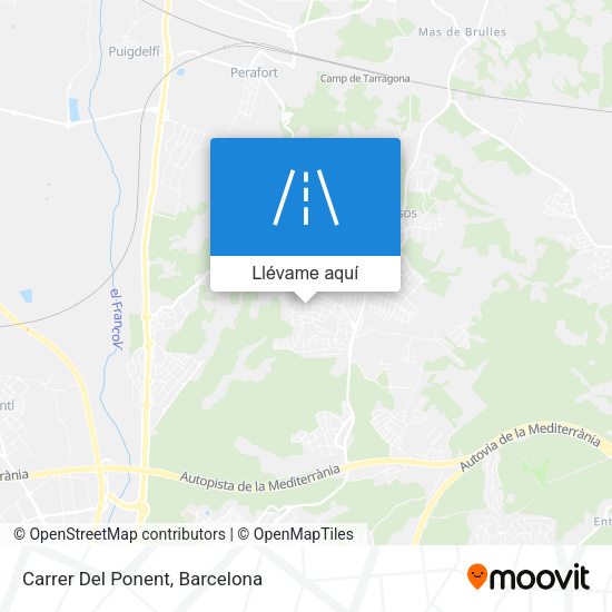 Mapa Carrer Del Ponent