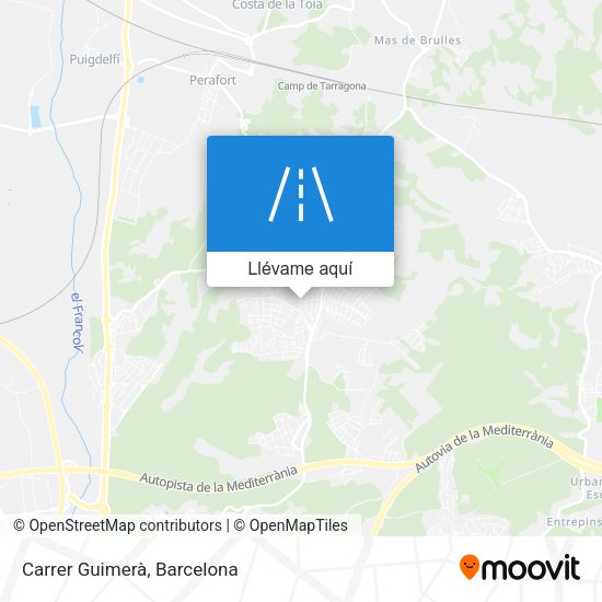 Mapa Carrer Guimerà