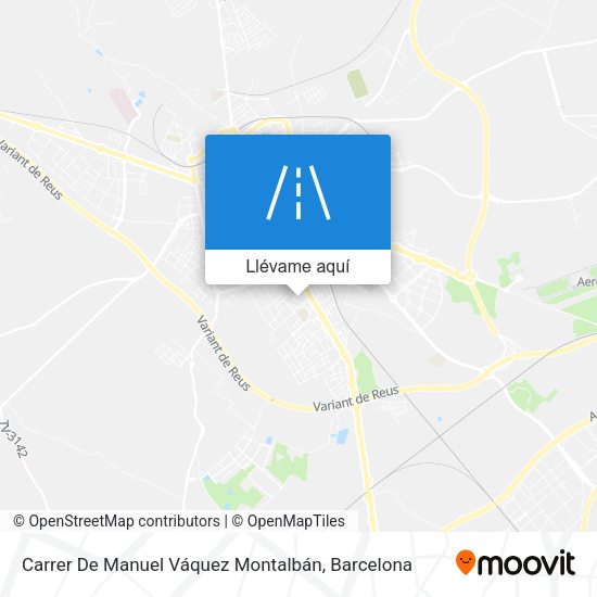 Mapa Carrer De Manuel Váquez Montalbán