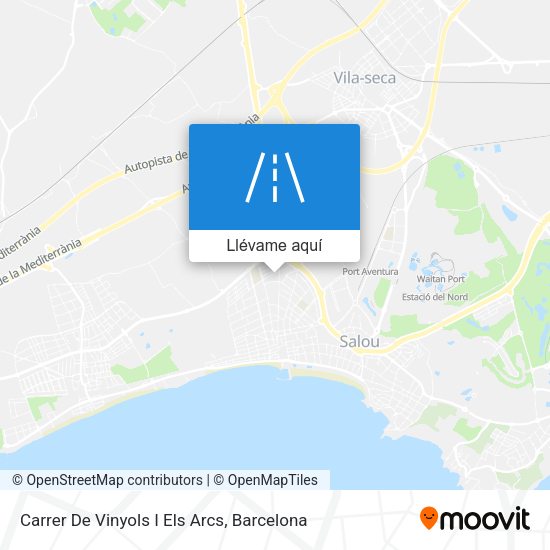 Mapa Carrer De Vinyols I Els Arcs