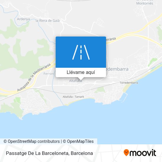 Mapa Passatge De La Barceloneta