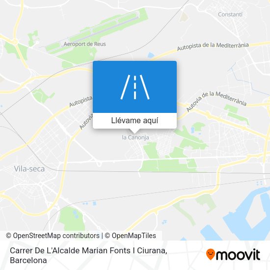 Mapa Carrer De L'Alcalde Marian Fonts I Ciurana