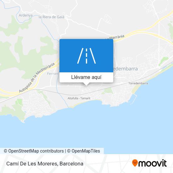 Mapa Camí De Les Moreres