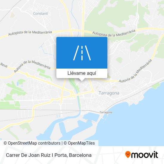 Mapa Carrer De Joan Ruiz I Porta