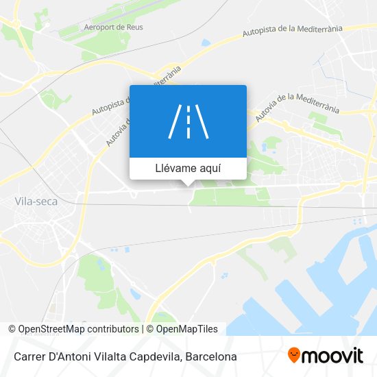 Mapa Carrer D'Antoni Vilalta Capdevila