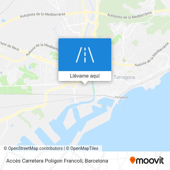 Mapa Accés Carretera Poligon Francoli
