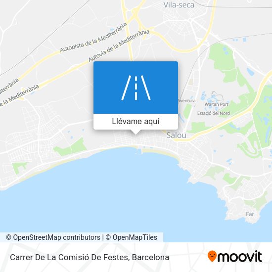 Mapa Carrer De La Comisió De Festes