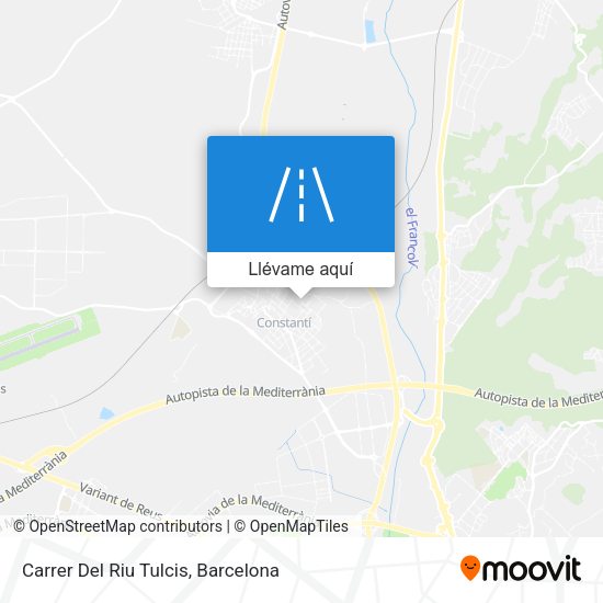 Mapa Carrer Del Riu Tulcis