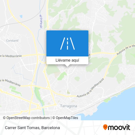 Mapa Carrer Sant Tomas