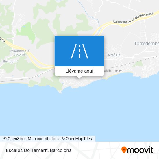 Mapa Escales De Tamarit