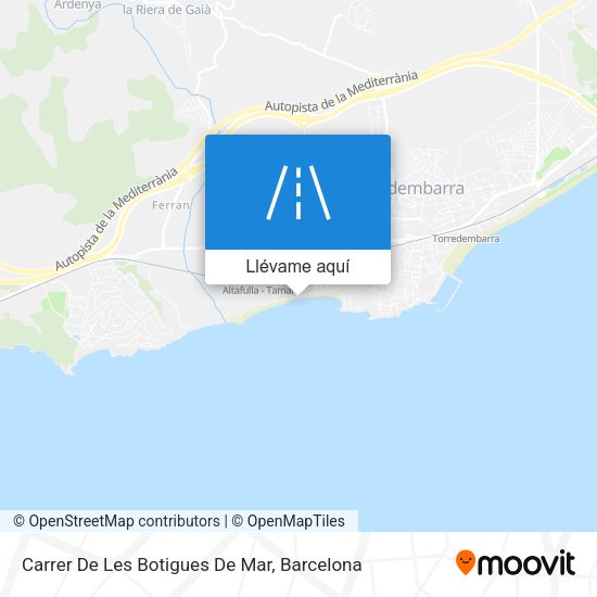 Mapa Carrer De Les Botigues De Mar