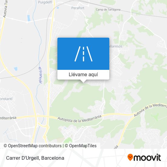 Mapa Carrer D'Urgell
