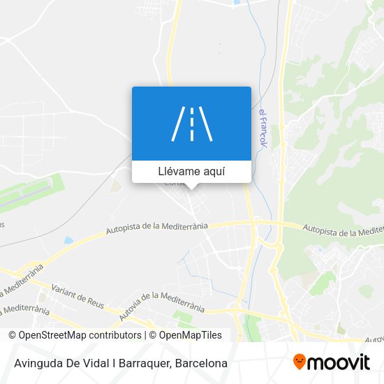 Mapa Avinguda De Vidal I Barraquer