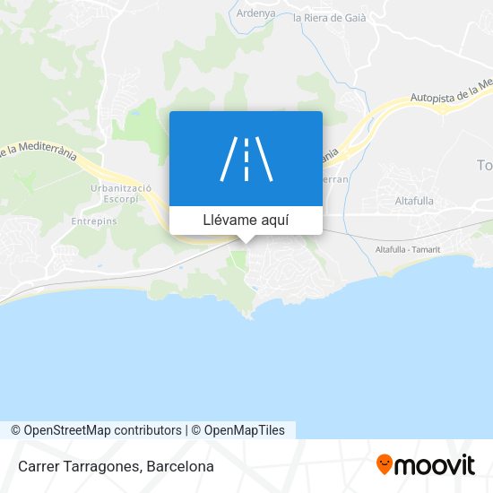 Mapa Carrer Tarragones