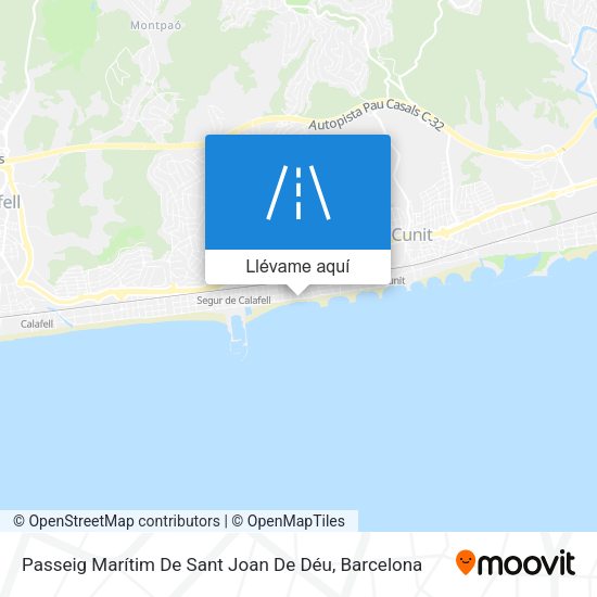 Mapa Passeig Marítim De Sant Joan De Déu