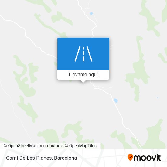 Mapa Camí De Les Planes
