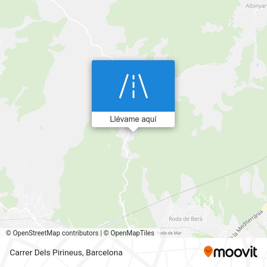 Mapa Carrer Dels Pirineus