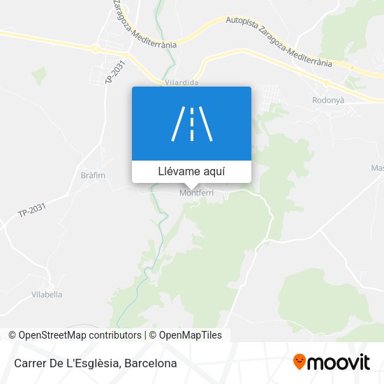 Mapa Carrer De L'Esglèsia