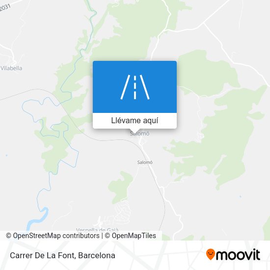 Mapa Carrer De La Font