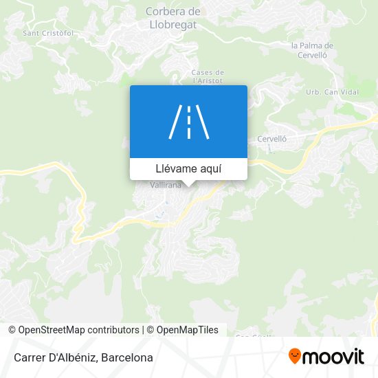 Mapa Carrer D'Albéniz