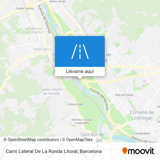 Mapa Camí Lateral De La Ronda Litoral