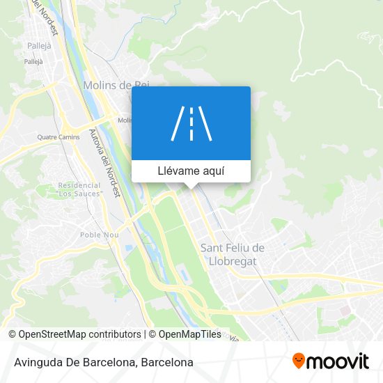 Mapa Avinguda De Barcelona