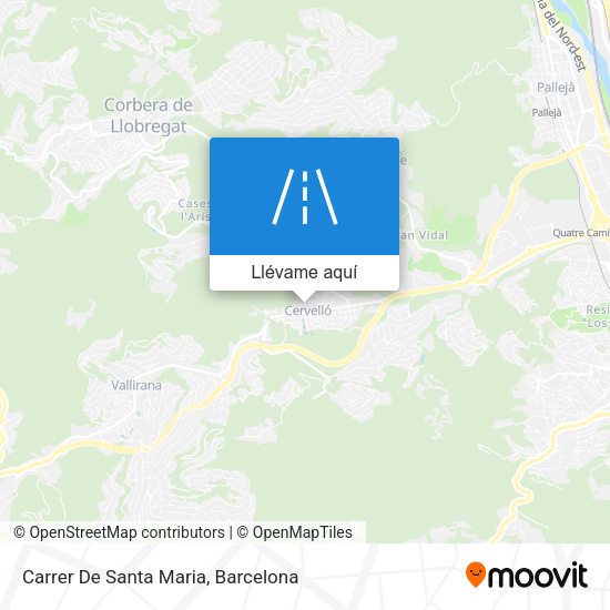 Mapa Carrer De Santa Maria