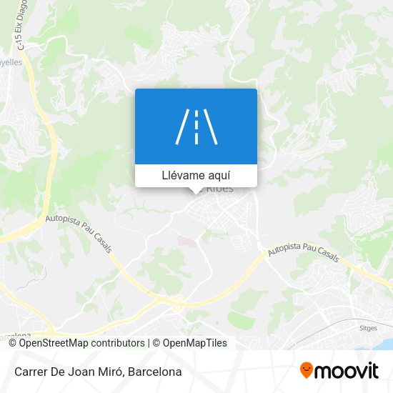 Mapa Carrer De Joan Miró