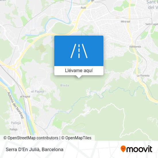 Mapa Serra D'En Julià