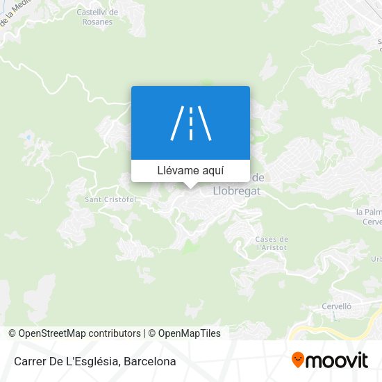 Mapa Carrer De L'Església