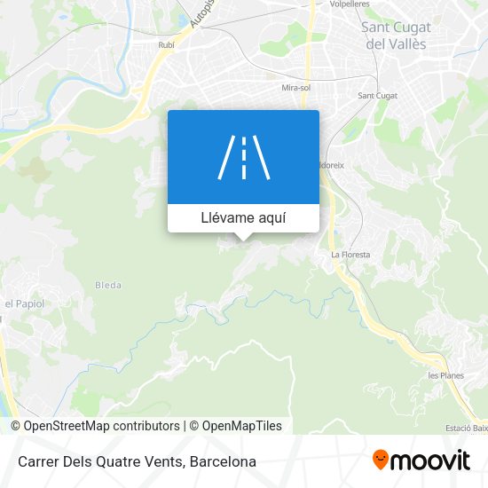 Mapa Carrer Dels Quatre Vents