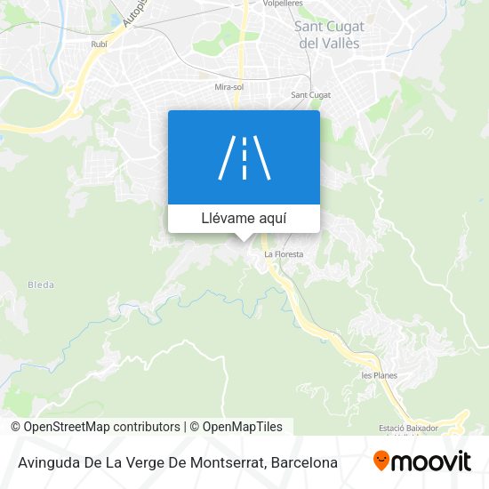 Mapa Avinguda De La Verge De Montserrat