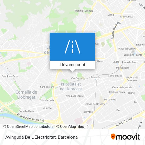 Mapa Avinguda De L'Electricitat