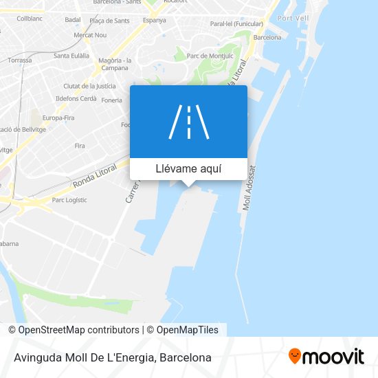 Mapa Avinguda Moll De L'Energia